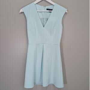 French Connection Richie Capri Dress Fresh Aqua Preppy Modern - Size 4